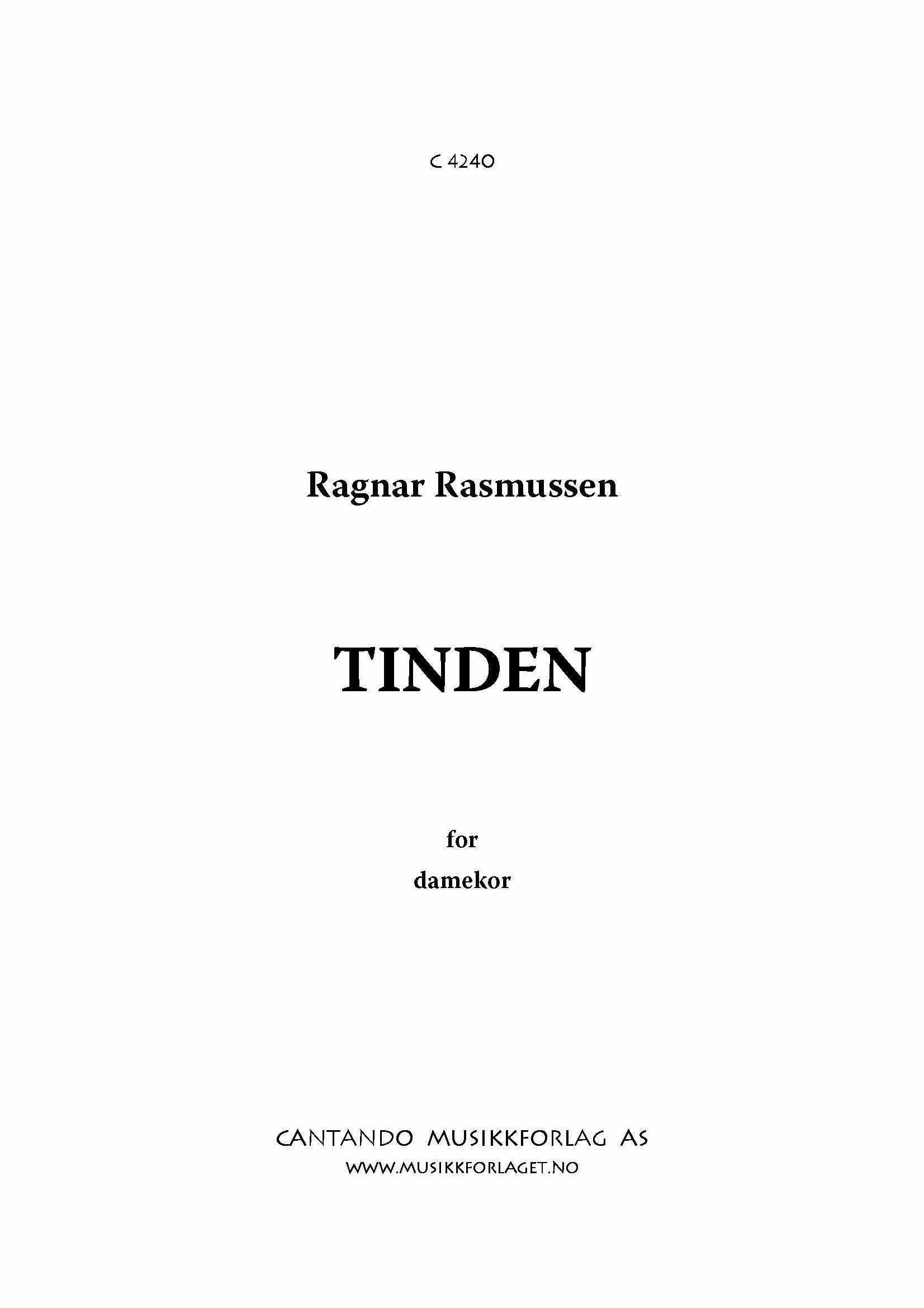 Tinden - (Ragnar Rasmussen)