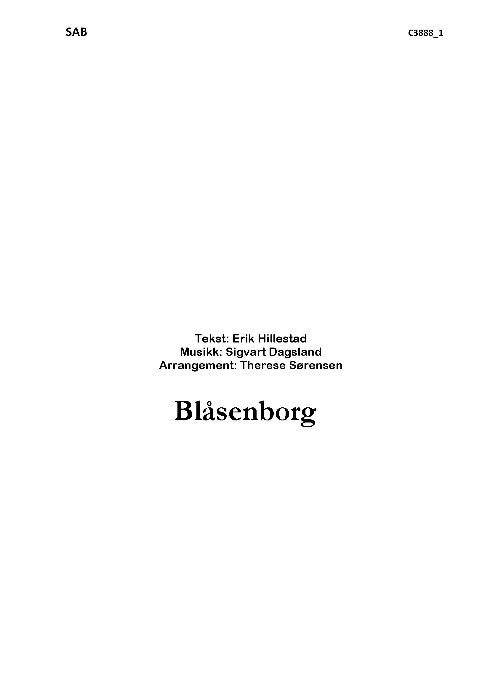 Blåsenborg - SAB